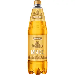 Пиво Львівське М'яке світле 4.2% 0.9 л