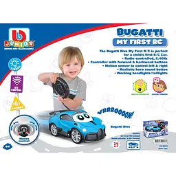 Машинка іграшкова Bb Junior Bugatti My First RC (16-92013) - мініатюра 2
