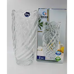 Ваза для квітів Crystal Joan скляна 24.5 см (83000004/2_HP17-25-3) - мініатюра 2