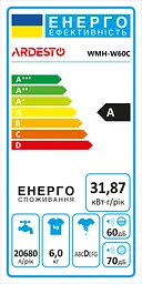 Пральна машина Ardesto напівавтомат WMH-W60C, 6кг, 1350, 41см, Віджимання, Таймер, Білий (WMH-W60C) - мініатюра 7