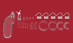 Пояс вірності для чоловіків ManCage 05 Chastity Cage прозорий - мініатюра 3