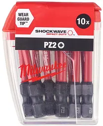 Біти Shockwave PZ2х50мм набір 10шт Milwaukee hoz0013184