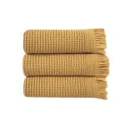Рушник Lotus Home - Rius mustard гірчичний 50x100