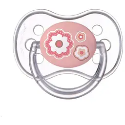 Пустушка Canpol babies Newborn baby силіконова кругла 6-18 міс. рожева (22/563_pin)