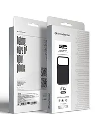 Силиконовый чехол с MagSafe для Apple iPhone 17 Pro, ICON2 MagCase, черный, противоударный, панель с мягкой подкладкой, защита всего корпуса, поддержка беспроводной зарядки, совместим с защитными стеклами и пленками, ArmorStandart (ARM86248) - мініатюра 10