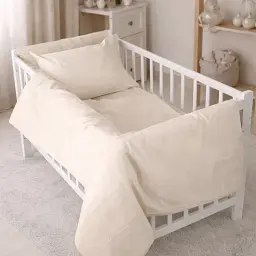 Дитяча постільна білизна LITTLE KIDS Poplin Line Milky White (2200012786109) - мініатюра 4