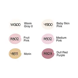 Набір маркерів Skin Tones, 6 шт 99IDEAS - мініатюра 3