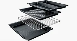 Siemens Духова шафа Siemens електрична, 76л, A, дисплей, конвекція, телескопічні направляючі, soft closing, чорний - мініатюра 6