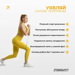 Набір двошарових резинок для підтягування EasyFit Premium 2-45 кг (4 шт) - мініатюра 2