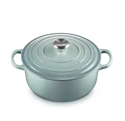 Каструля із кришкою Le Creuset Signature Cast Iron Round Casserole 21177207174430 20 см 2.4 л морська сіль - мініатюра 2