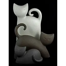 Статуетка Linea Sette Ceramiche N38/A Кіт 30 см, бежева - мініатюра 3