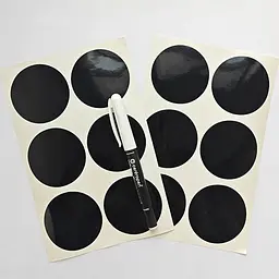 Набір пластикових контейнерів для сипучих з наліпками (10 шт.) (Kit-10-black-N) - мініатюра 11