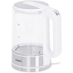 Електрочайник Mesko MS 1301 white 1850-2200Вт 1.7л скло встановлення температури - мініатюра 3