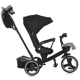 Велосипед El Camino ME 1162 VECTOR Black 3 кол. PU(12/10) оберт.сид.,гальма, скл.кермо, USB/BT, світло, сумка, чорний (6903317634606) - мініатюра 8