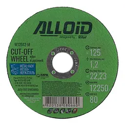 Коло відрізне по металу Alloid 41 14А 125x16x22 23 мм (W12516-M) - мініатюра 5