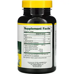 Олія вечірньої примули NaturesPlus Ultra EPO 1500, 60 капсул - мініатюра 3