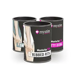 Мастурбатор-яйце Mystim MasturbaTIN Ribbed Rita - мініатюра 5