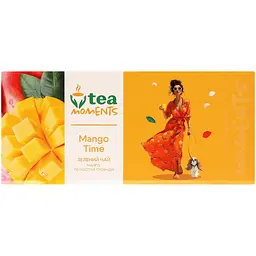 Чай зелений Tea Moments Mango Time 22 шт. x 1.6 г - мініатюра 5