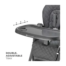 Стілець для годування Kinderkraft Tulo Grey (5902533928798) - мініатюра 8