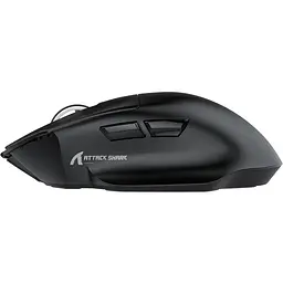 Мишка Attack Shark V6 Ultra-Light, Wireless/Bluetooth, 25000dpi. (PAW3311), 7кн., Black - мініатюра 2
