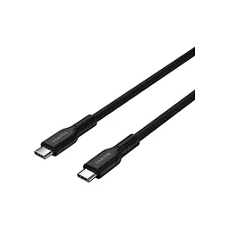 Дата кабель USB-C to USB-C 1.0m OnWire 60CL C-C 60W COLOR Braided 1m Black Canyon (CND-CCAP60AB10B) - мініатюра 2