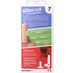 Фалоімітатор Doc Johnson The Realistic Cock ULTRASKYN 7 Inch with Balls, 17.8 см - мініатюра 11