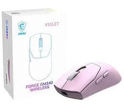 Миша MSI FORGE GM340 Pink (FORGE GM340 W VIOLET) - мініатюра 2