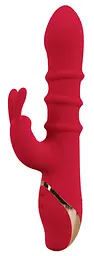 Вібратор-кролик You2Toys Double Bunny 23.7 см (червоний) - мініатюра 6