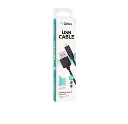 Кабель Gelius One Cable USB to Type-C GP-UC119 12W 1m Black - мініатюра 2