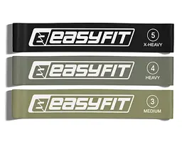 Гумки для фітнесу EasyFit MonoBand набір 3 шт (EF-1812-GY) - мініатюра 1