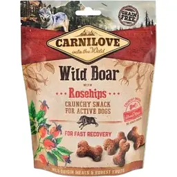 Ласощі для собак Carnilove Dog Crunchy Snack дикий кабан та шипшина 200 г