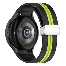 Браслет Cls-line Samsung Galaxy Watch 6 Classic 43mm 6 Classic 47mm - чорно-зелений ширина кріплення 20мм силікон Watchbands (W15-8WB29765195) - мініатюра 2