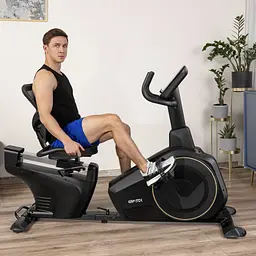 Горизонтальний велотренажер Gymtek XBR6000 електромагнітний золотистий - мініатюра 9