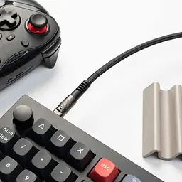 Кабель Keychron USB-A/USB-C USB-C заряджання/синхронізації Keychron, 1м, Type-C, Double-Sleeved Geek, чорний (CAB21_KEYCHRON) - мініатюра 2