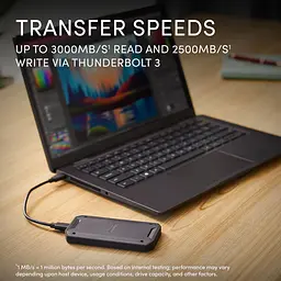 Зовнішній SSD накопичувач SanDisk Professional PRO-G40 4TB Black (SDPS31H-004T-GBCND) [154539] - мініатюра 9