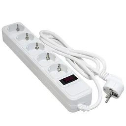 Мережевий фільтр Patron на 5 розеток білий 1.8 м (EXT-PN-SP-1052W)