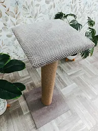 Кігтеточка з лежанкою на широкому стовпчику 85*40*40 см Мокко