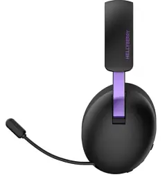 Навушники бездротові Hator Hellyberry HH30, Black, Bluetooth 6.0 / USB 2.4GHz / 3.5 мм, мікрофон, динаміки 50 мм, 1000 mAh (Type-C) - мініатюра 3