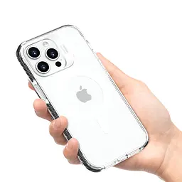Чехол Vokamo для iPhone 15 Pro с магнитом MagSafe Smult Black - мініатюра 7