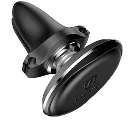 Автоутримувач Baseus Magnetic Air Vent Car Mount With Cable Clip Black (SUGX020001) - мініатюра 5