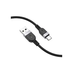Дата кабель USB 2.0 AM to USB-C 1.0m silicone X109 Energy black Hoco (6942007636247) - мініатюра 2
