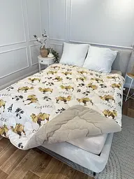 Ковдра двоспальна відкрита двостороння з вовни Arda Camell wool 21437 175х215 см бежева - мініатюра 10