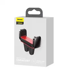 Автомобільний тримач Baseus Steel Cannon Air Outlet Car Mount SUGP-09 Red - мініатюра 3