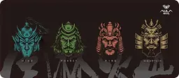 Килимок Aula MP-WFFM Mouse Pad чорний 700 x 300 x 2 мм каучук тканина прошивка по краю