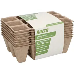 Набір горщики для рослин Kinzo Garden на 12 комірок 16x12x5 см 8 шт.