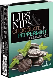 Набір Sensuva Lips & Nips Pleasure Kit Chocolate Peppermint, 2 х 4 г, Sensuva (США)