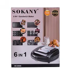 Мультимейкер 6 в 1 Sokany SK-B908 - мініатюра 5