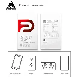 Скло захисне Armorstandart Full Glue Curved для Xiaomi 12/12X Black (ARM60930) - мініатюра 7