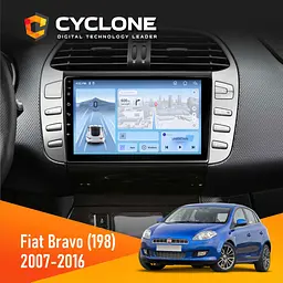 Штатна магнітола Fiat Bravo (198) 2007-2016 Cyclone C9-012 4x64, DSP, 4G Cyclone (НФ-00008673)