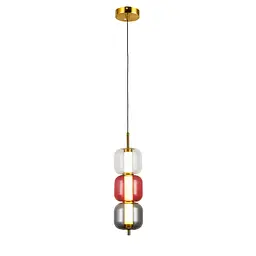 Світильник підвісний LED Levistella 800P3151 (110*300) CRS, 5W, три режими світла, метал + скло, сучасний стиль для дому - мініатюра 2